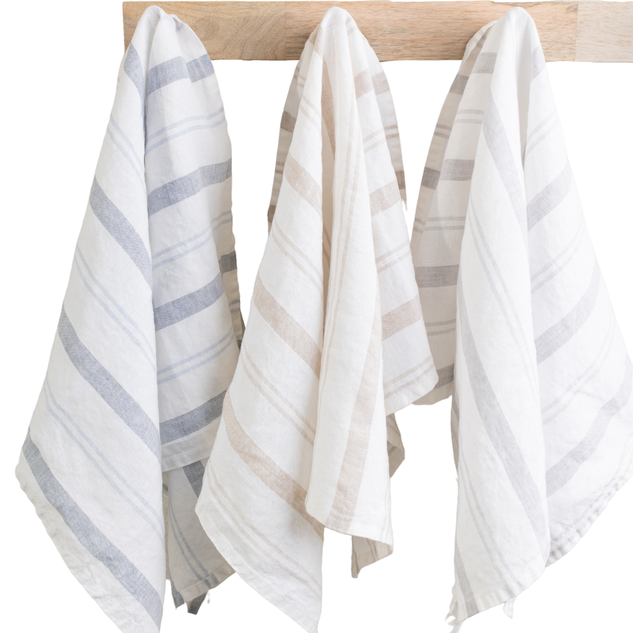 Striped Kitchen Towel by Beflax Linen