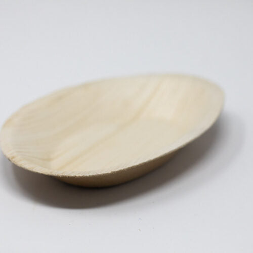 5" x 7" Oval Shape Palm Leaf Plate, 300 Count