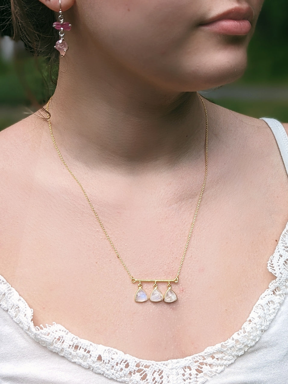 Claire Trio Necklace by Ash & Rose