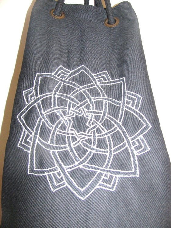 OMSutra  Kids Mandala Yoga  Mat Bag with Saree Lace by OMSutra