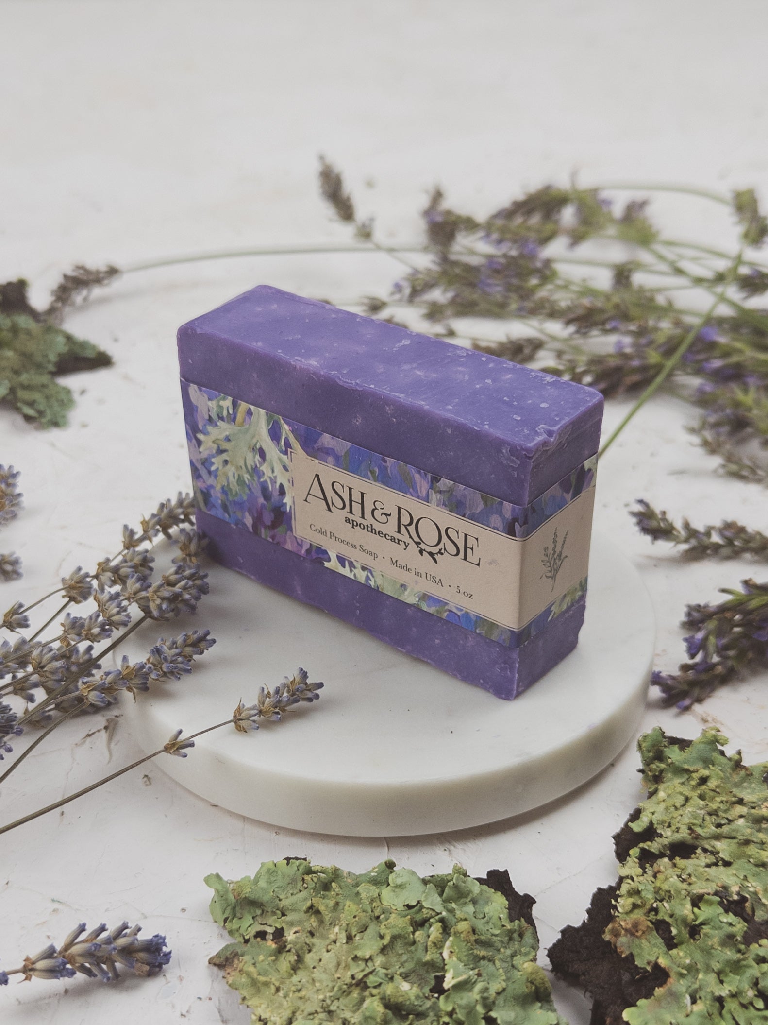 Lavender Oak Moss Soap Scrub Bar