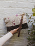 Alice Embroidered Linen Wristlet