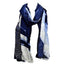 Serenity Indigo handprinted scarf