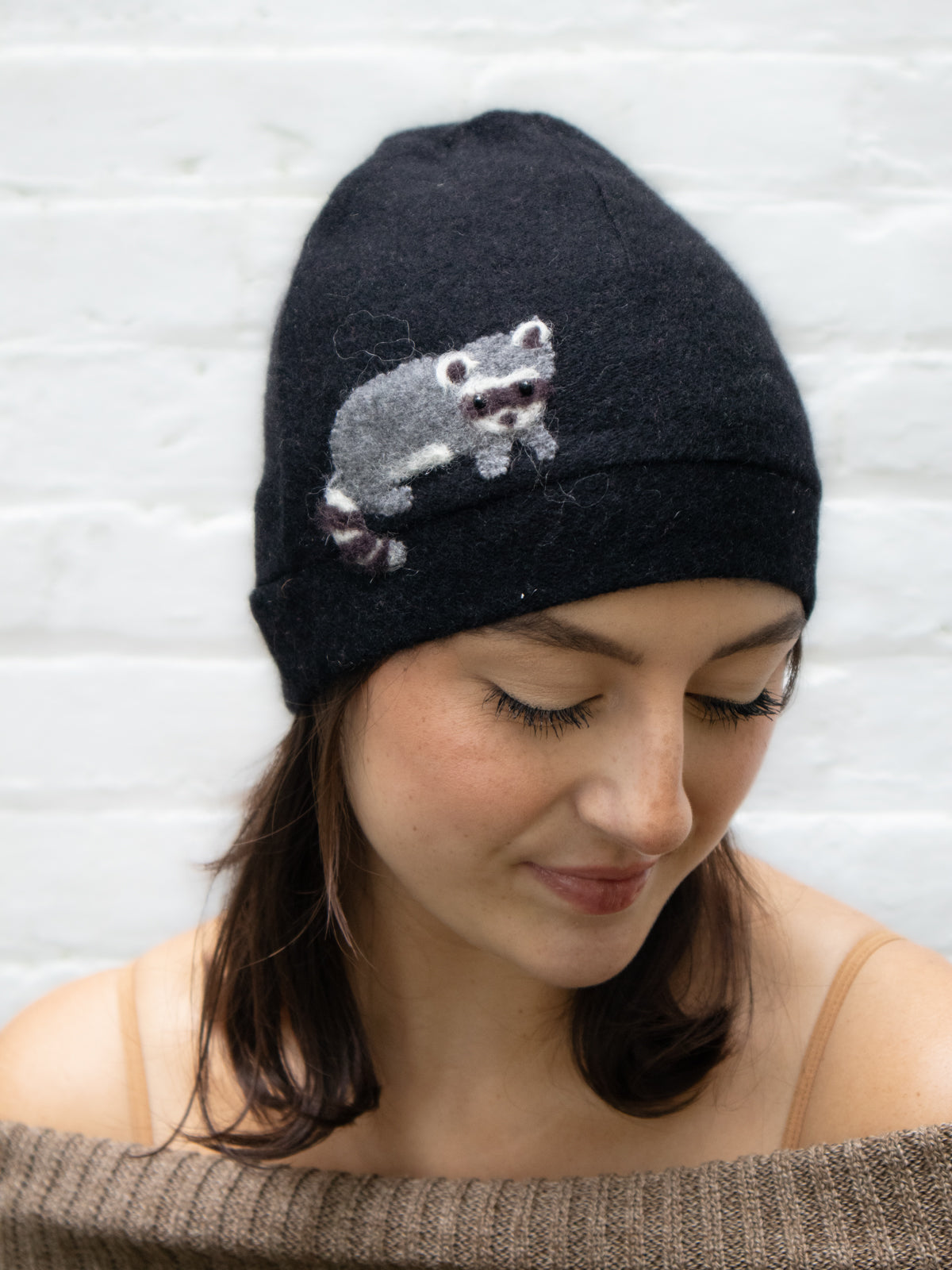 Raccoon Cashmere Hat