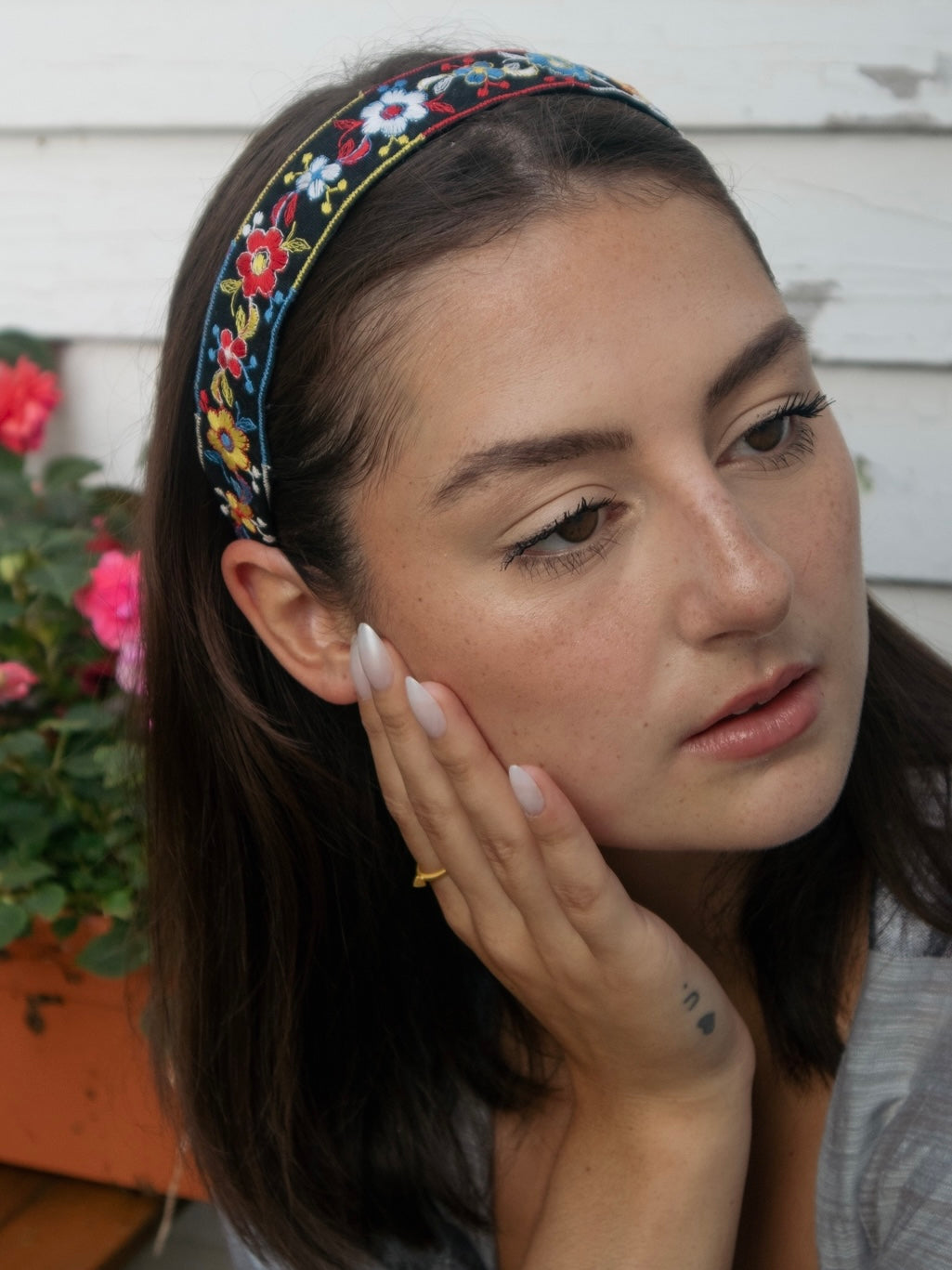 Rebecca Embroidered Headband