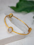 Three Gems Gold Bangle