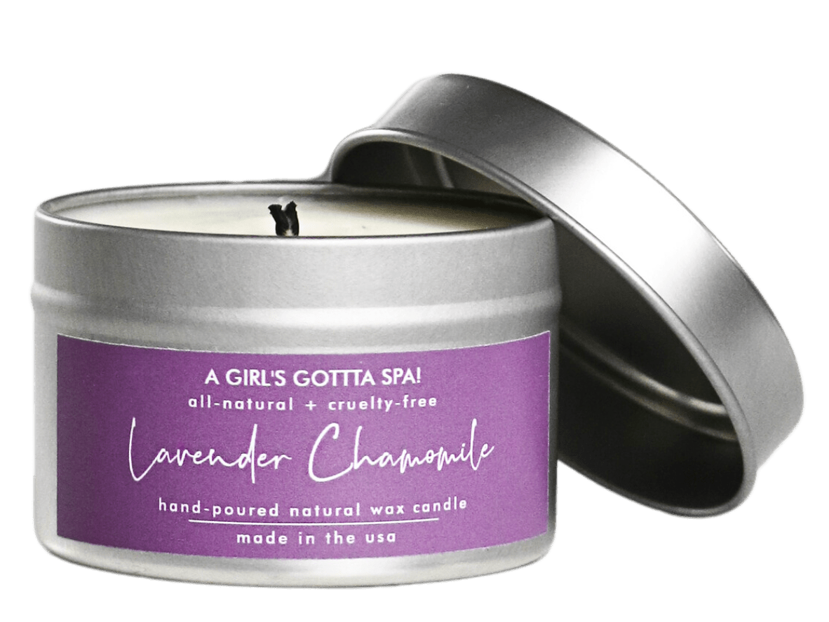 Lavender Chamomile Natural Wax Candle by A Girl's Gotta Spa!