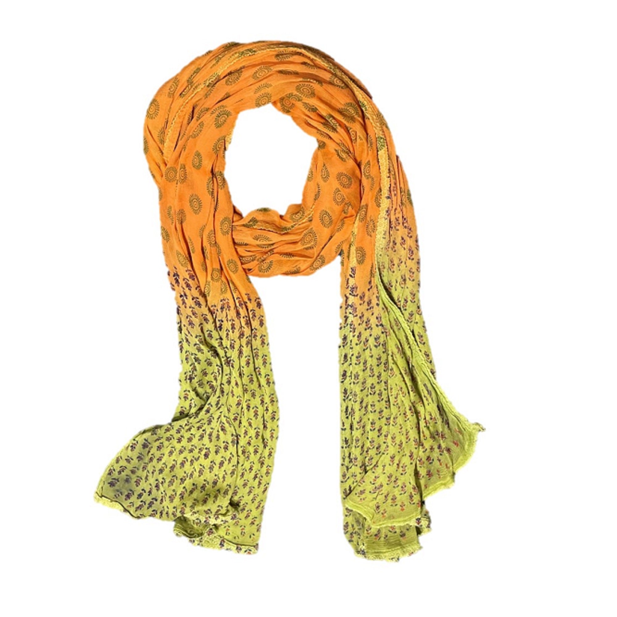 One of a Kind Pure Silk Chiffon Scarves - Limited edition by OMSutra