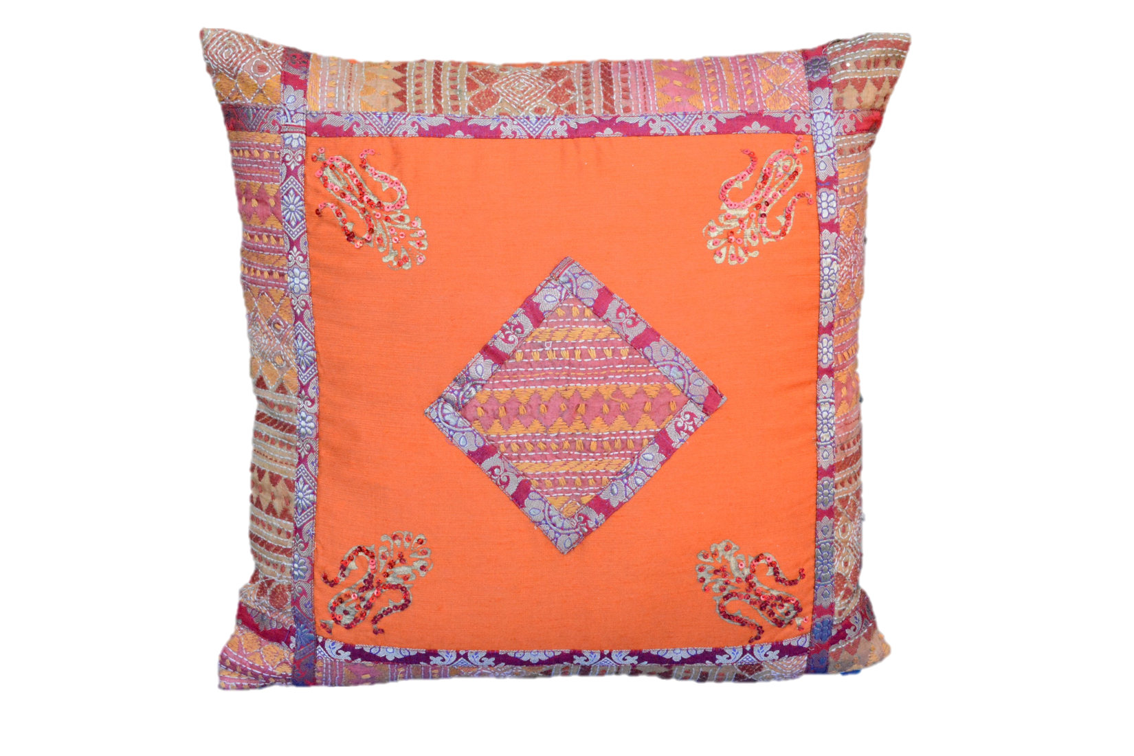 Embroidered Recycled Vintage Pillow Case by OMSutra
